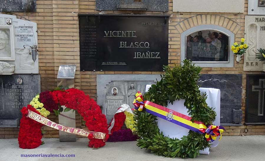 Homenaje a Blasco Ibáñez - Logia Blasco Ibáñez - Masoneria en Valencia